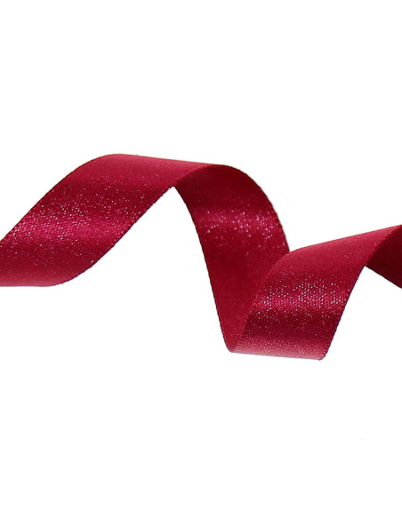 Lurex satin ribbon - Fuchsia
