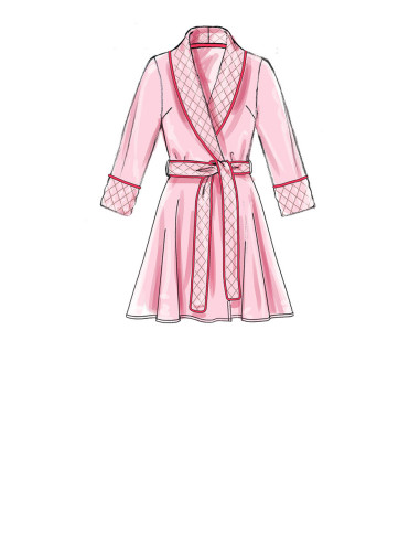 Jacket, robe, pants, and belt pattern - McCall's 7875
