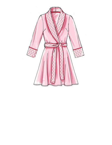 Jacket, robe, pants, and belt pattern - McCall's 7875