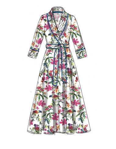 Jacket, robe, pants, and belt pattern - McCall's 7875