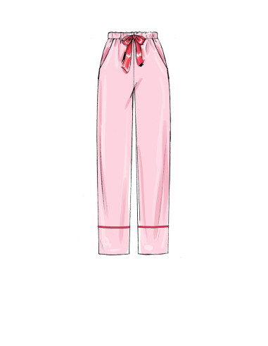 Jacket, robe, pants, and belt pattern - McCall's 7875