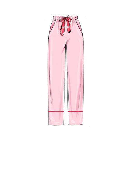 Jacket, robe, pants, and belt pattern - McCall's 7875