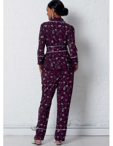 Jacket, robe, pants, and belt pattern - McCall's 7875