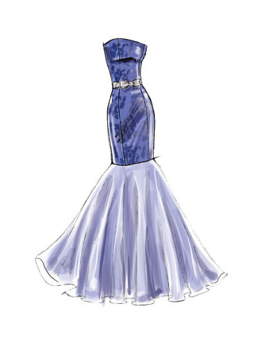 Dress and belt pattern - McCall's 6838