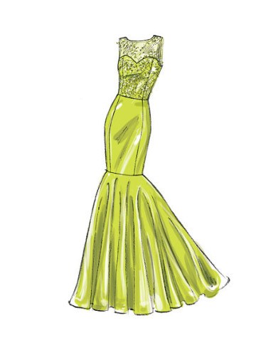 Dress and belt pattern - McCall's 6838