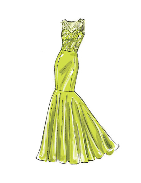 Dress and belt pattern - McCall's 6838