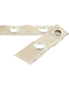 Mat silver eyelet band - Mastic