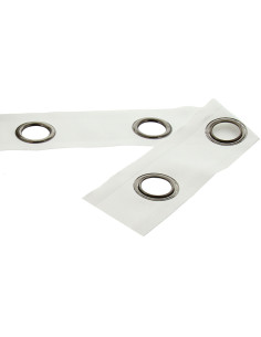 Gunmetal eyelet band - White