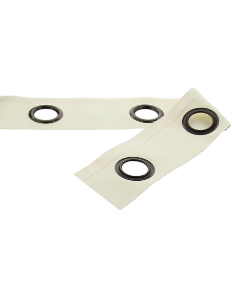 Gunmetal eyelet band - Off-white