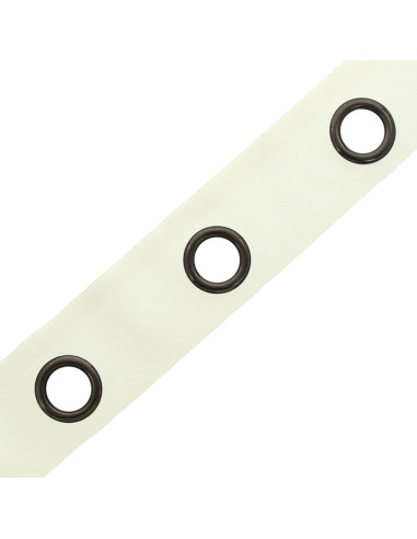 Gunmetal eyelet band - Off-white