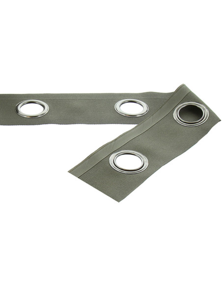 Gunmetal eyelet band - Khaki gray