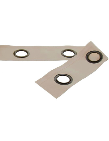 Gunmetal eyelet band - Putty