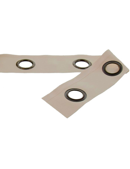 Gunmetal eyelet band - Putty