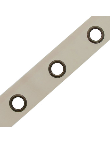 Gunmetal eyelet band - Putty