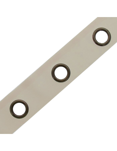 Gunmetal eyelet band - Putty
