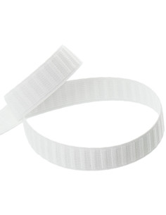 Elastic white grosgrain belt