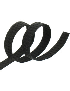 Elastic black grosgrain belt