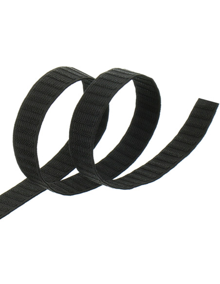 Elastic black grosgrain belt