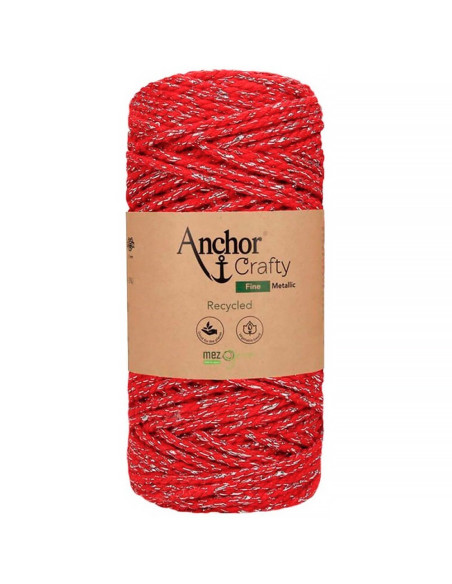 Coton macramé recyclé Crafty Fine Métallic Anchor
