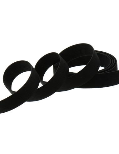 Elastic mesh black bracelet
