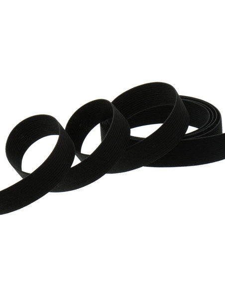 Elastic mesh black bracelet