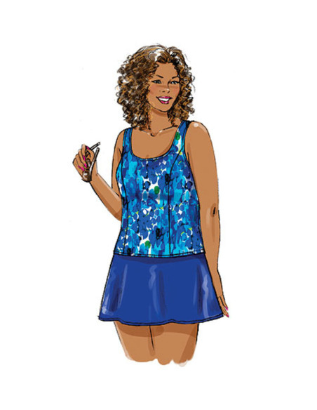Sarong, top, dress, swimsuit, skirt pattern - Butterick 5795