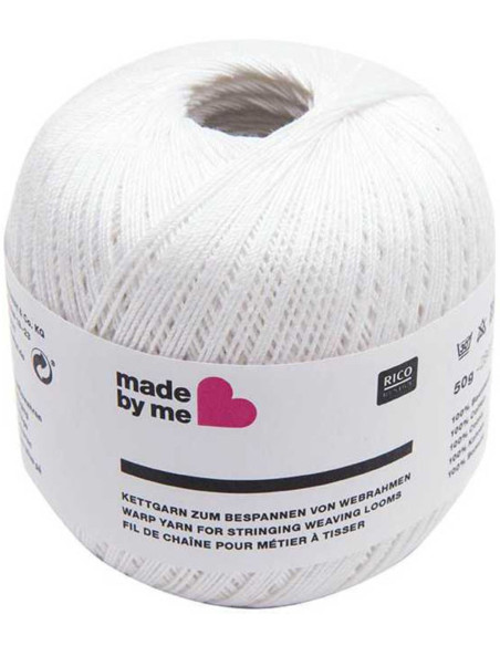 Warp cotton thread for a loom