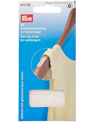 Non-slip adhesives for hangers