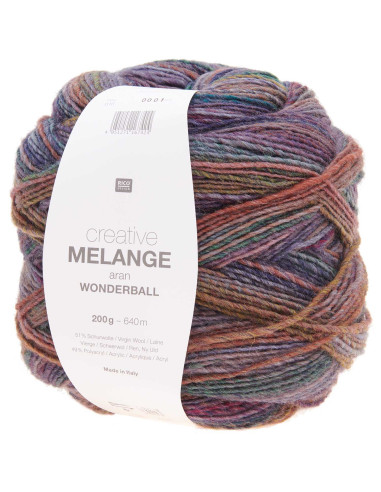 Creative Melange Aran Wonderball Rico Design Wool