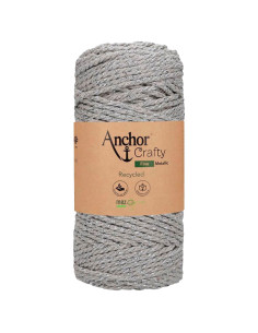 Recycled macramé cotton Crafty Fine Metallic Anchor 2