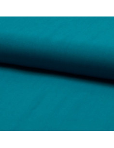 Light petrol blue viscose poplin fabric