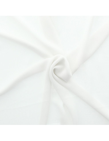 Chiffon fabric - White