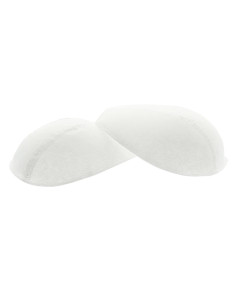 Pair of fashion white-covered epaulettes