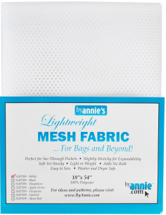 Premium mesh fabric 45 cm x 137 cm - White
