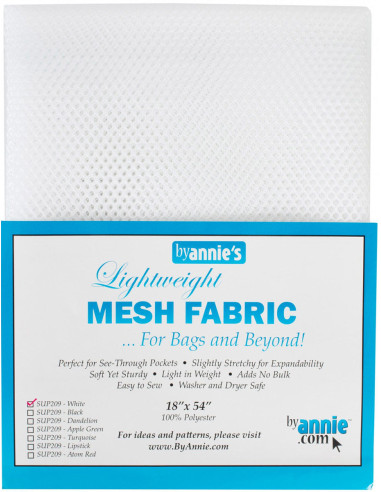 Premium mesh fabric 45 cm x 137 cm - White