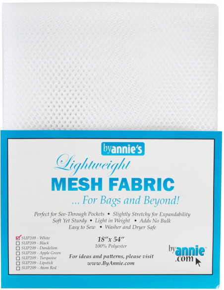 Premium mesh fabric 45 cm x 137 cm - White