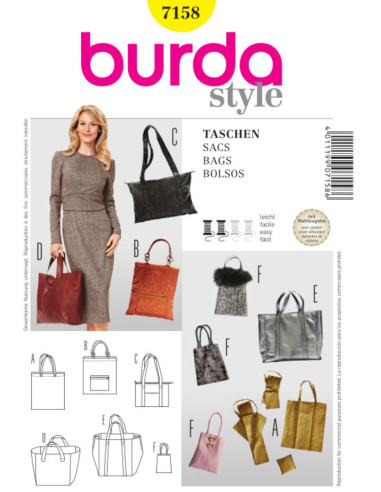 Bag Pattern - Burda 7158