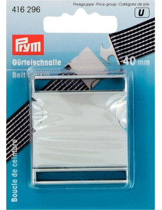 40 mm Metal Belt Buckle - Silver