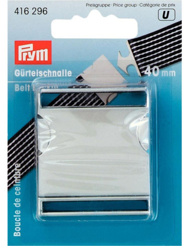 40 mm Metal Belt Buckle - Silver