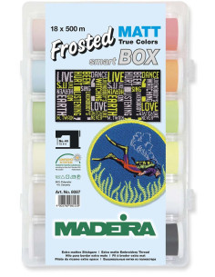 SmartBox Frosted Matt Madeira embroidery thread case