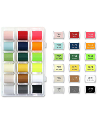 SmartBox Frosted Matt Madeira embroidery thread case