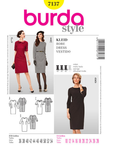 Dress pattern - Burda 7137