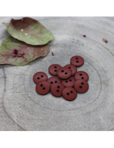 Classic Mat Button - Rust 2