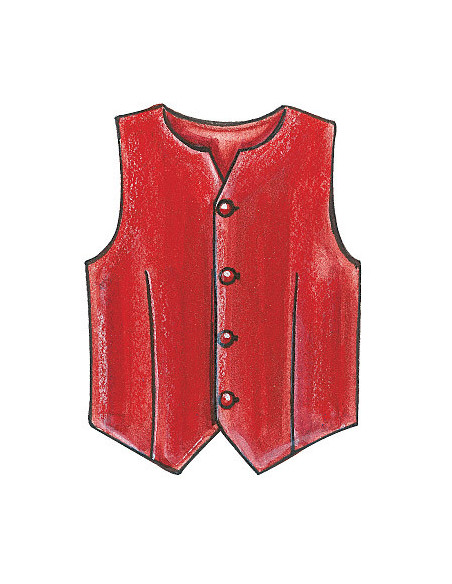 Patron de gilets, ceinture, noeud papillon et cravate - McCall's 7223