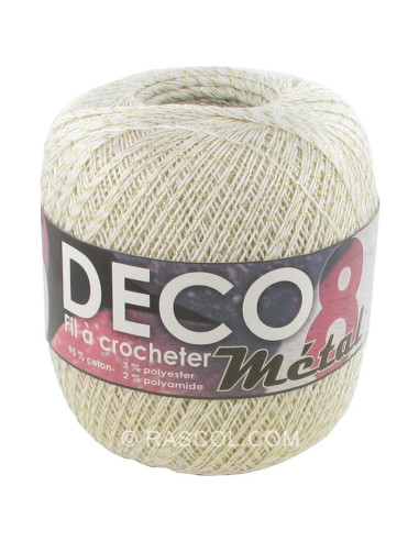 Coton déco 8 lurex