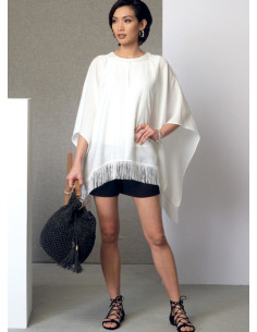 Poncho, top, shorts, and pants pattern - Vogue 9191 2