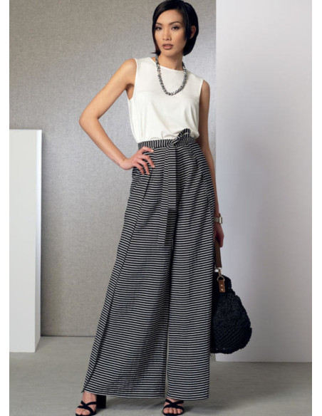 Poncho, top, shorts, and pants pattern - Vogue 9191