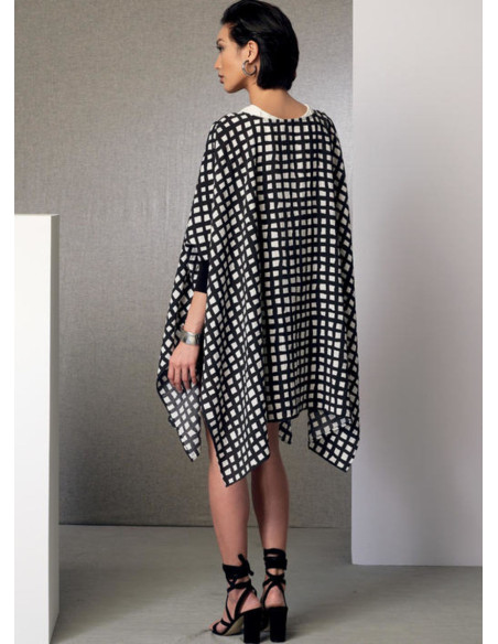 Poncho, top, shorts, and pants pattern - Vogue 9191