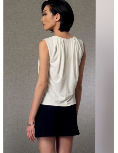 Poncho, top, shorts, and pants pattern - Vogue 9191