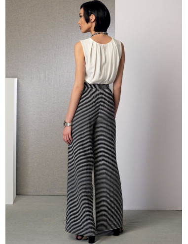 Poncho, top, shorts, and pants pattern - Vogue 9191